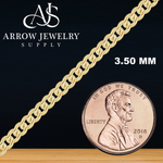 Load image into Gallery viewer, Solid 14K Yellow Gold Medium Round Curb Link Chain Necklace - Custom Length
