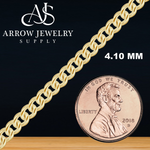 Load image into Gallery viewer, Solid 14K Yellow Gold Medium Round Curb Link Chain Necklace - Custom Length
