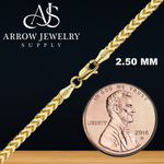 Load image into Gallery viewer, Solid 14K Yellow Gold Franco Foxtail Chain Necklace - Custom Length
