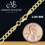 Load image into Gallery viewer, Solid 14K Yellow Gold Classic Figaro Link Chain Necklace - Custom Length
