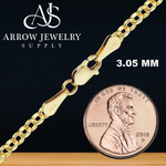 Load image into Gallery viewer, Solid 14K Yellow Gold Semi-Solid Round Rolo Link Chain Necklace - Custom Length

