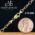 Load image into Gallery viewer, Solid 14K Yellow Gold Figure Eight Link Chain Necklace - Custom Length
