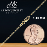 Load image into Gallery viewer, Solid 14K Yellow Gold Round Rolo Link Chain Necklace Made in any Custom Length
