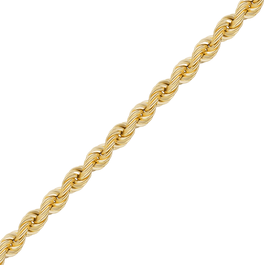 Solid 14K Yellow Gold Handmade Custom Length Lightweight Rope Chain Necklace