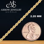 Load image into Gallery viewer, Solid 14K Yellow Gold Handmade Custom Length Lightweight Rope Chain Necklace
