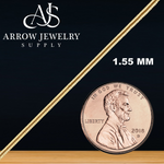 Load image into Gallery viewer, Solid 14K Yellow Gold Round Smooth Snake Chain Necklace Made in Custom Length
