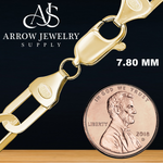 Load image into Gallery viewer, Solid 14K Yellow Gold Paperclip Cable Link Chain Necklace - Custom Length
