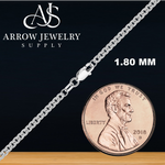 Load image into Gallery viewer, Solid 14K White Gold Heavy Round Cable Link Chain Necklace - Custom Length
