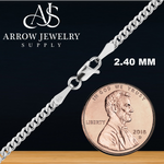 Load image into Gallery viewer, Solid 14K White Gold Curb Cuban Link Chain Necklace Made in any Custom Length
