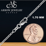 Load image into Gallery viewer, Solid 14K White Gold Round Rolo Link Chain Necklace Made in any Custom Length
