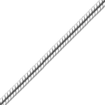 Load image into Gallery viewer, Solid 14K White Gold Round Snake Chain Necklace Made in any Custom Length
