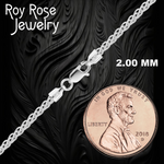 Load image into Gallery viewer, Solid 14K White Gold Wheat Chain Necklace Made in any Custom Length
