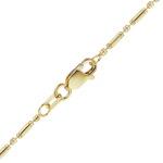 Load image into Gallery viewer, 14K Yellow Gold Alternating Bead Ball Chain Bracelet Solid Gold Ball Bracelet
