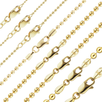 Load image into Gallery viewer, 14K Yellow Gold Round Ball Bead Bracelet Solid Gold Ball Bracelet
