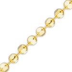 Load image into Gallery viewer, 14K Yellow Gold Diamond Cut Round Ball Bead Bracelet Solid Gold Not Plated
