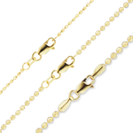 Load image into Gallery viewer, 14K Yellow Gold Diamond Cut Round Ball Bead Bracelet Solid Gold Not Plated
