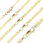 Load image into Gallery viewer, 14K Yellow Gold Round Smooth Box Chain Bracelet Solid Gold Box Chain Not Plated
