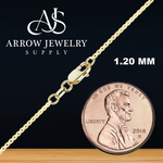 Load image into Gallery viewer, 14K Yellow Gold Round Smooth Box Chain Bracelet Solid Gold Box Chain Not Plated
