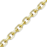Load image into Gallery viewer, 14K Yellow Gold Diamond Cut Round Cable Link Chain Bracelet Solid Gold

