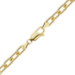 Load image into Gallery viewer, 14K Yellow Gold Elongated Cable Chain Bracelet Solid Gold Oval Link Not Plated
