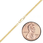Load image into Gallery viewer, 14K Yellow Gold Heavy Round Cable Link Chain Bracelet Solid Gold Not Plated
