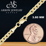 Load image into Gallery viewer, 14K Yellow Gold Heavy Round Cable Link Chain Bracelet Solid Gold Not Plated
