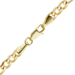 Load image into Gallery viewer, 14K Yellow Gold Semi-Solid Classic Figaro Link Chain Bracelet Not Plated
