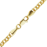 Load image into Gallery viewer, 14K Yellow Gold Round Rolo Link Chain Bracelet Semi-Solid Not Plated
