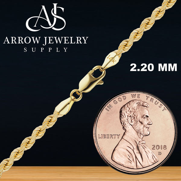 14K Yellow Gold Handmade Solid Rope Chain Bracelet Twisted Not Plated