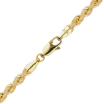 Load image into Gallery viewer, 14K Yellow Gold Handmade Rope Chain Bracelet Semi-Solid Not Plated

