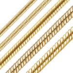 Load image into Gallery viewer, 14K Yellow Gold Round Snake Chain Bracelet Solid Gold Not Plated
