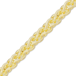 Load image into Gallery viewer, 14K Yellow Gold Wheat Bracelet Solid Gold Spiga Link Not Plated
