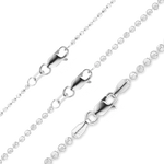 Load image into Gallery viewer, 14K White Gold Diamond Cut Round Ball Bead Bracelet Solid Gold Not Plated
