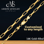 Load image into Gallery viewer, 14K Gold-filled Inka Box Chain Necklace
