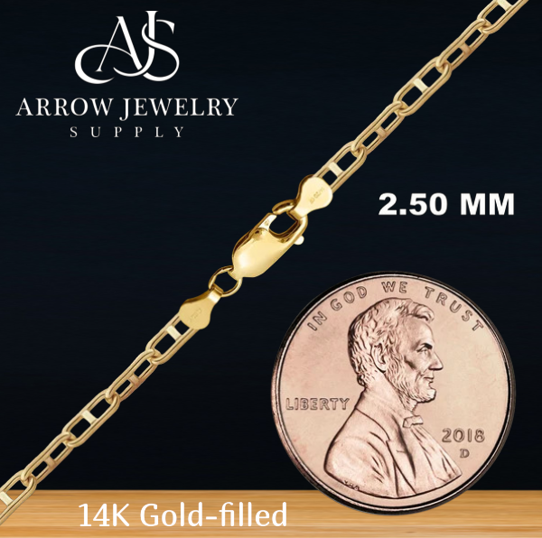 14K Gold-filled Anchor Link Chain Necklace