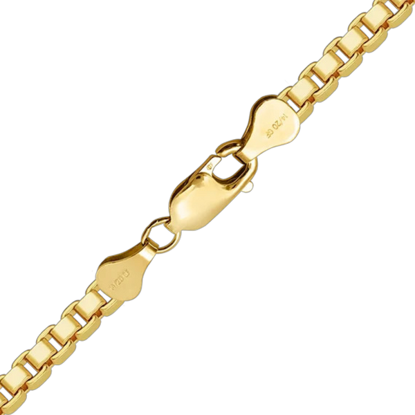14K Gold-filled Venetian Box Pendant Chain Necklace