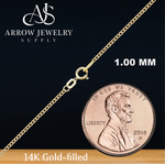 Load image into Gallery viewer, 14K Gold-filled Heavy Round Cable Link Chain Necklace
