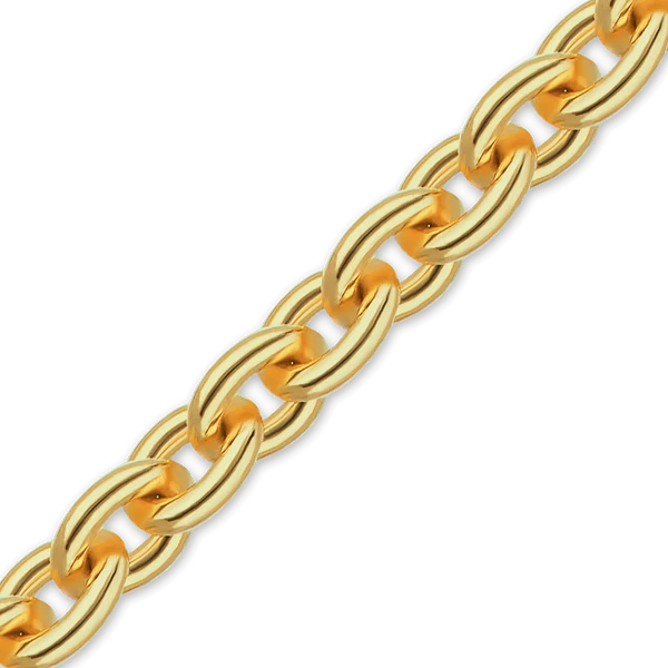 14K Gold-filled Heavy Round Cable Link Chain Necklace