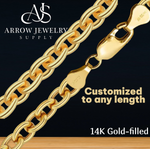 Load image into Gallery viewer, 14K Gold-filled Heavy Round Cable Link Chain Necklace
