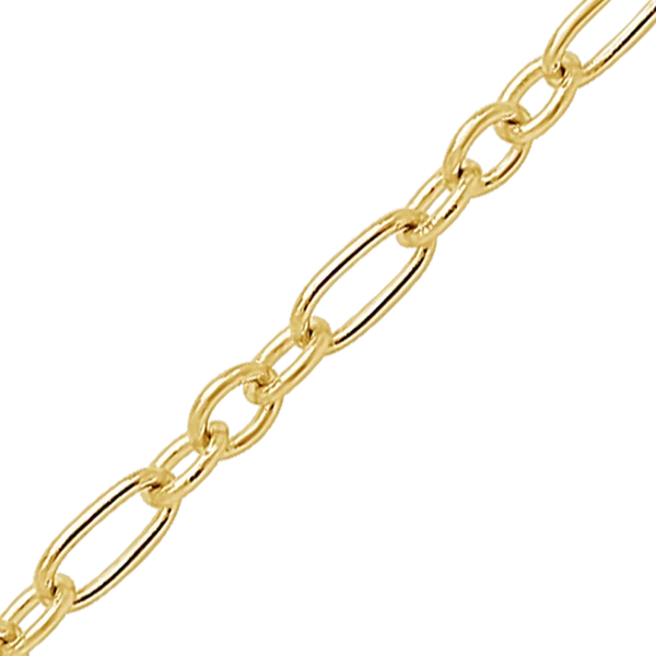 14K Gold-filled Round Figaro Link Cable Chain Necklace