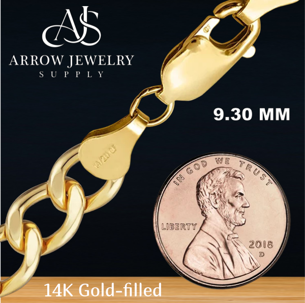 14K Gold-filled Light Flat Curb Necklace Not Solid Gold