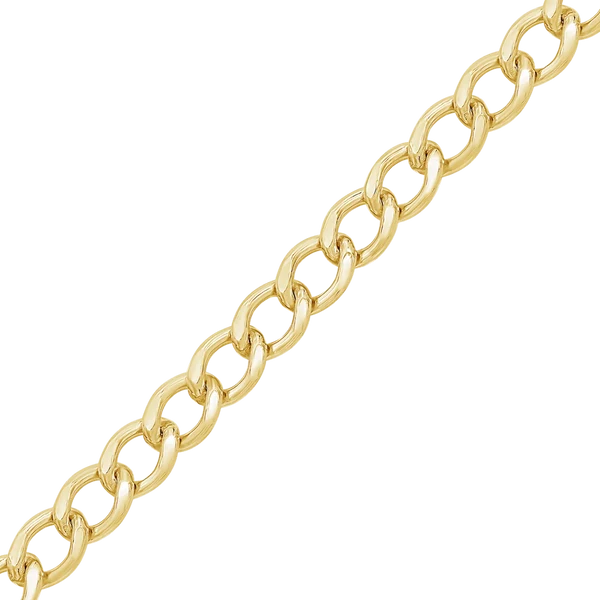 14K Gold-filled Light Flat Curb Necklace Not Solid Gold