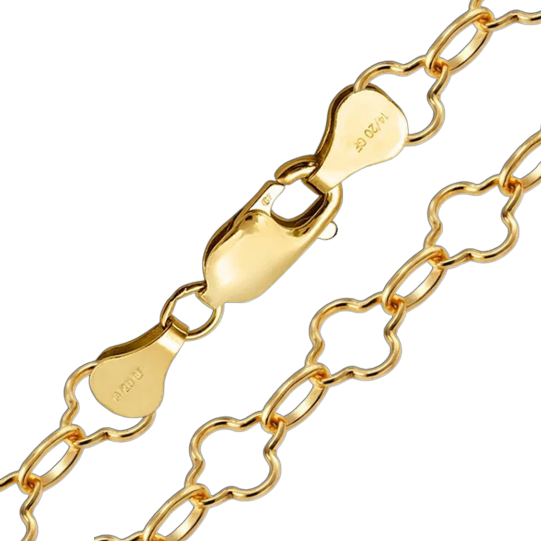 14K Gold-filled Alternating Clover Necklace Not Solid Gold