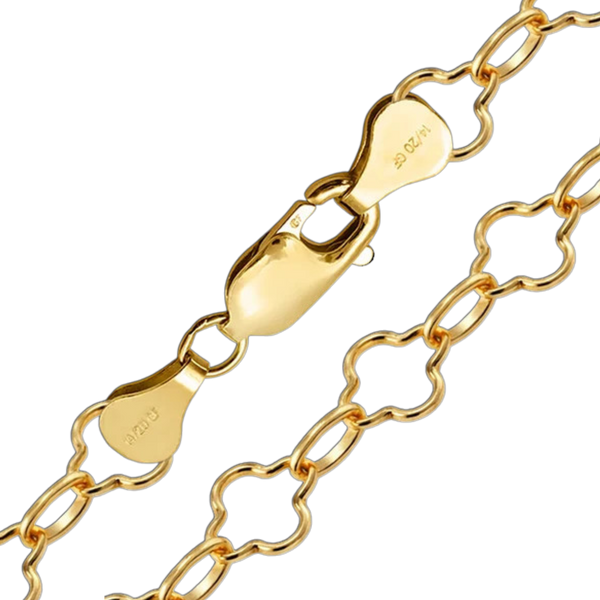 14K Gold-filled Alternating Clover Necklace Not Solid Gold