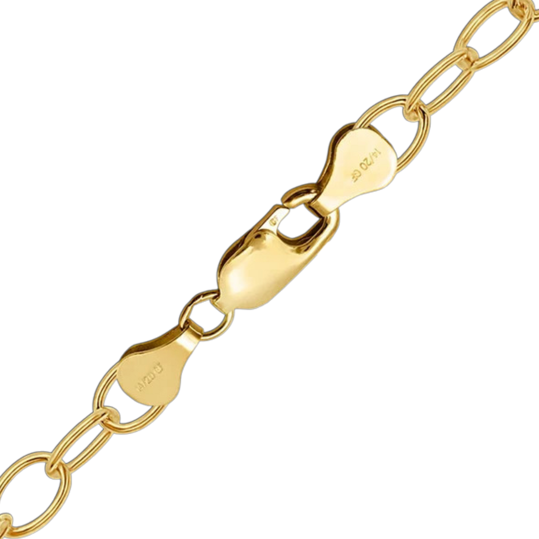 14K Gold-filled Light Round Cable Link Chain Necklace