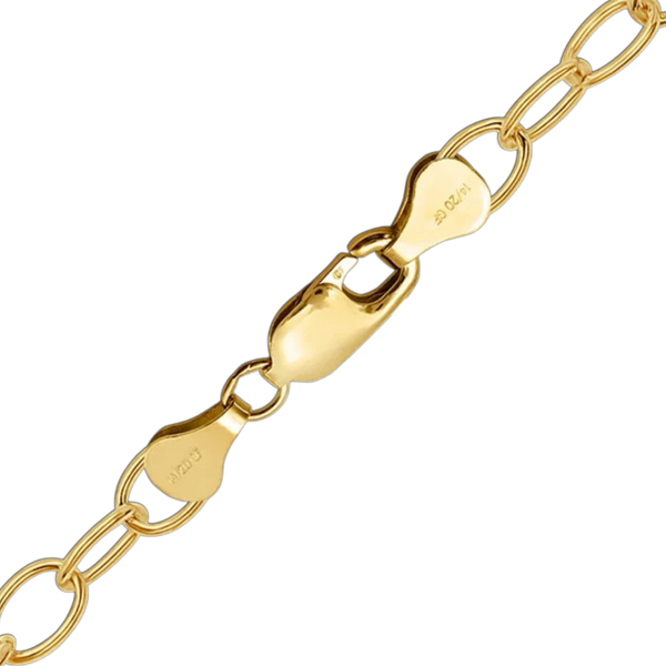 14K Gold-filled Light Round Cable Link Chain Necklace