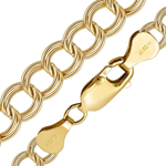 Load image into Gallery viewer, 14K Gold-filled Charm Bracelet Double Links
