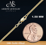 Load image into Gallery viewer, 14K Gold-filled Tall Curb Link Chain Necklace
