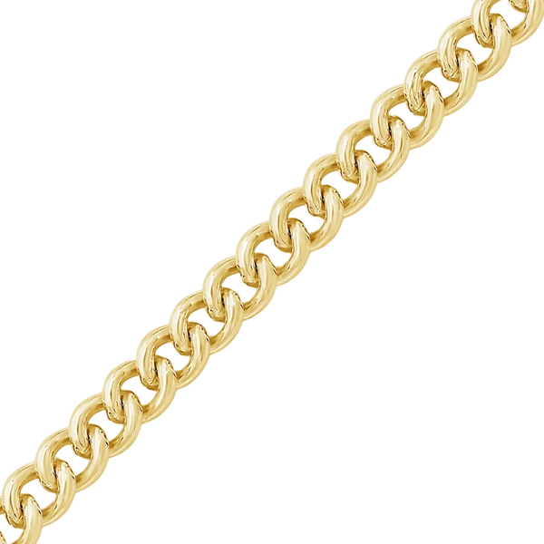 14K Gold-filled Tall Curb Link Chain Necklace