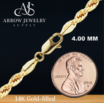 Load image into Gallery viewer, 14K Gold-filled Handmade Rope Chain Necklace
